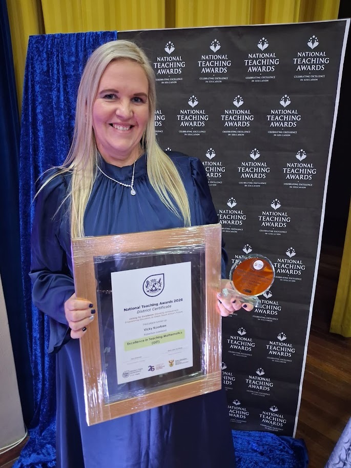 Vicky Koortzen by die National Teaching Awards 2026